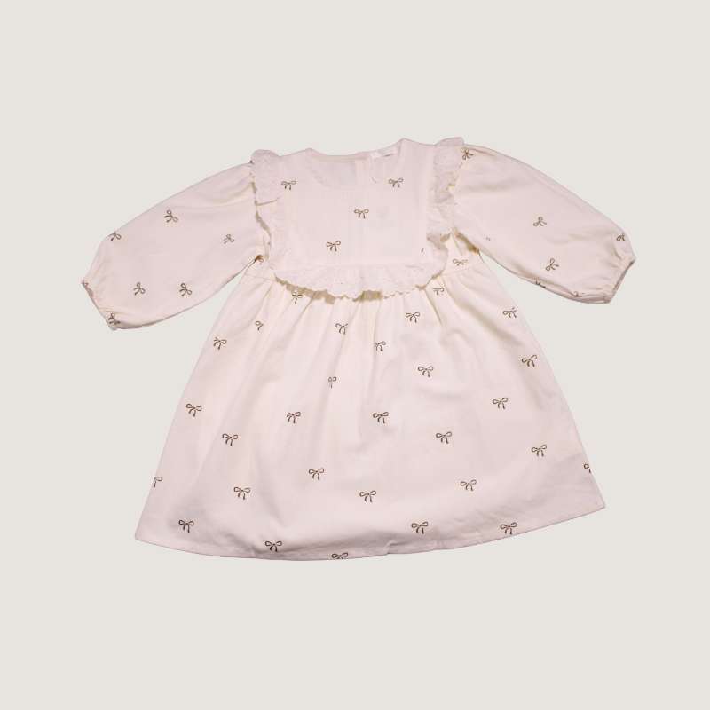 VESTIDO CON ENCAJE BOW