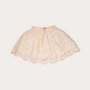FALDA BORDADA DE ENCAJE FLORAL