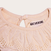 BLUSA DE MANGA LARGA CON CUELLO DE ENCAJE