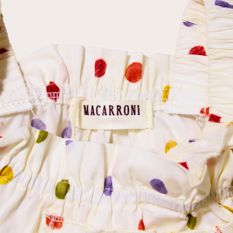 SET PANTALON ANCHO PUNTOS COLORES