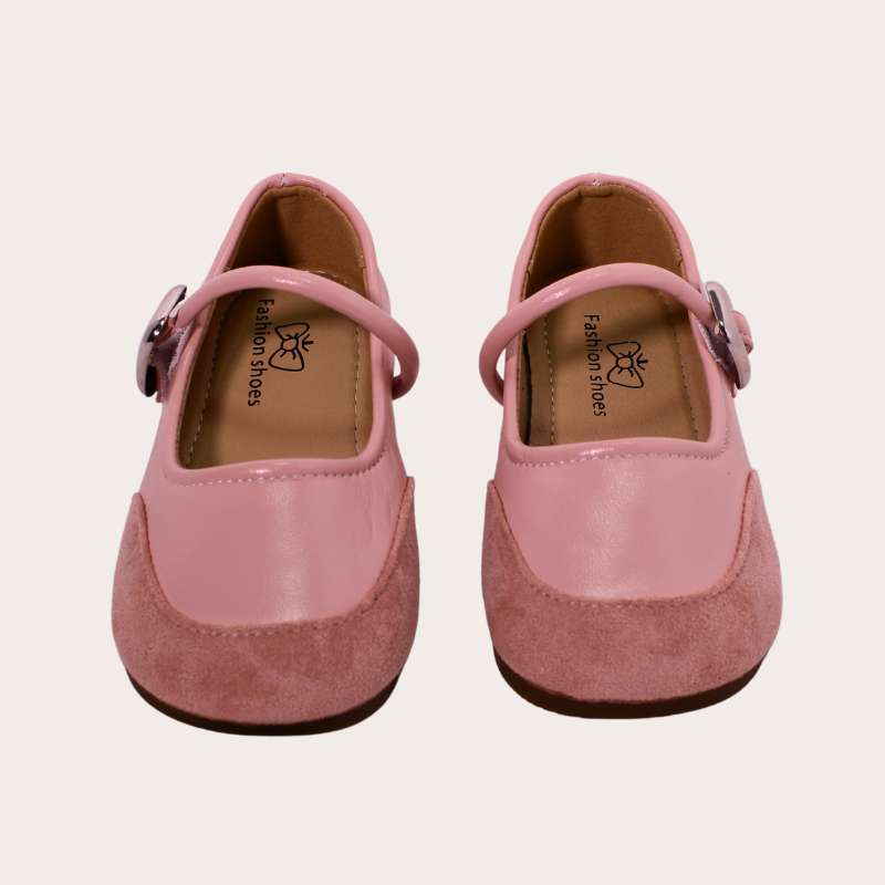 ZAPATILLA CON PUNTA DE GAMUZA