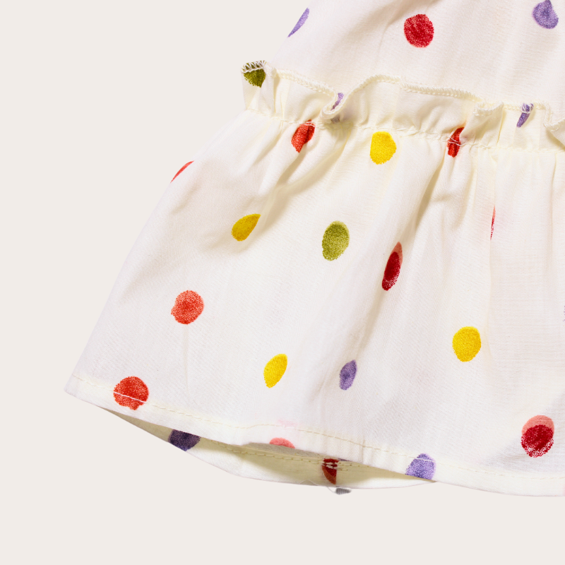 SET PANTALON ANCHO PUNTOS COLORES