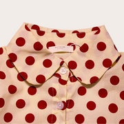 SET BLUSA BOLEADA Y VESTIDO ROJO