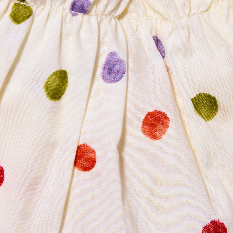 SET PANTALON ANCHO PUNTOS COLORES