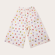 SET PANTALON ANCHO PUNTOS COLORES