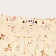 FALDA BORDADA DE ENCAJE FLORAL