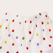 SET PANTALON ANCHO PUNTOS COLORES