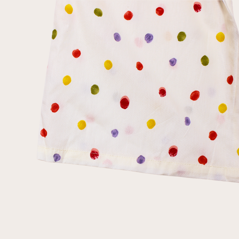 SET PANTALON ANCHO PUNTOS COLORES