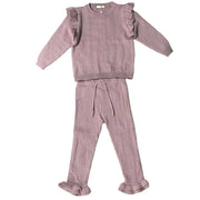 SET DE PANTALON Y SUETER CON VOLANTES