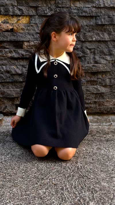 VESTIDO TEJIDO ACANALADO.