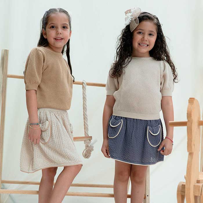 FALDA CON BOLSAS - Macarroni Clothing Shop