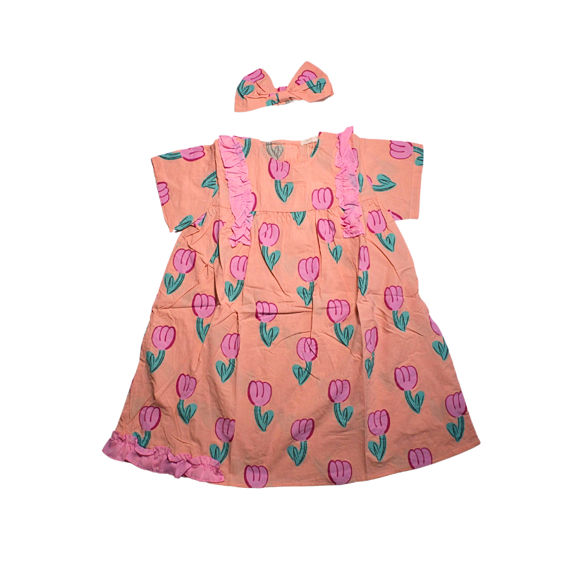 VESTIDO ESTAMPADO DE TULIPAN