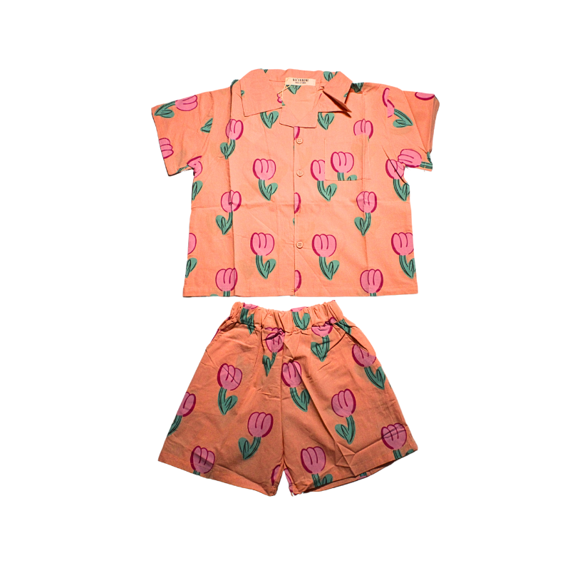 SET ESTAMPADO DE TULIPAN
