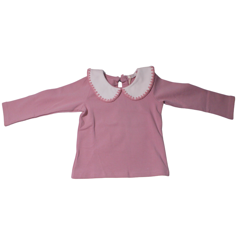 BLUSA MANGA LARGA Y CUELLO DE PUNTO