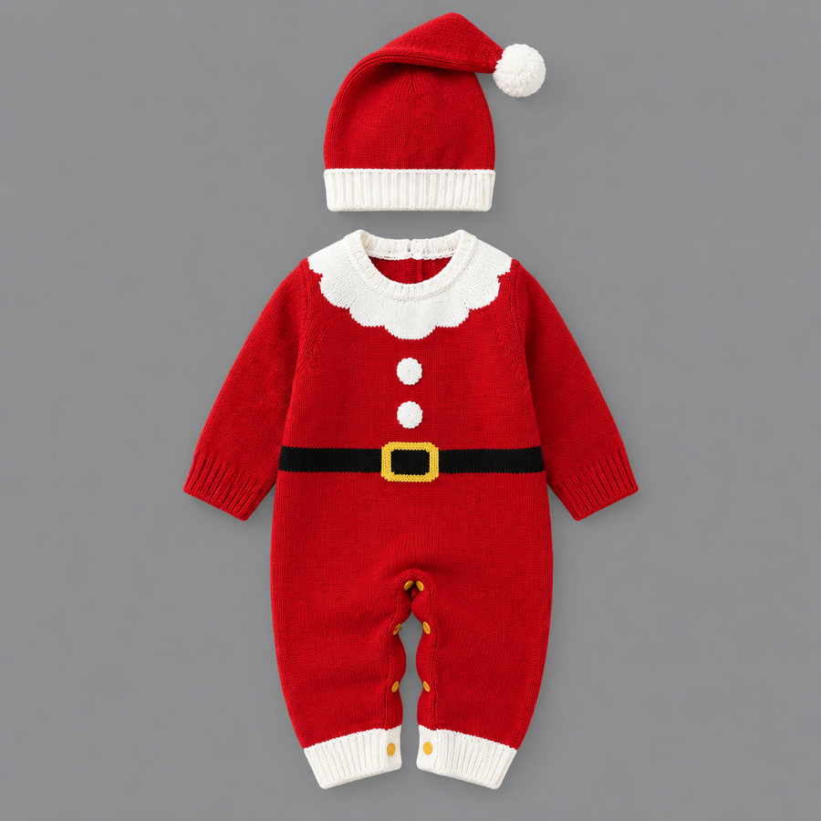 Pelele Traje de Santa con Gorro