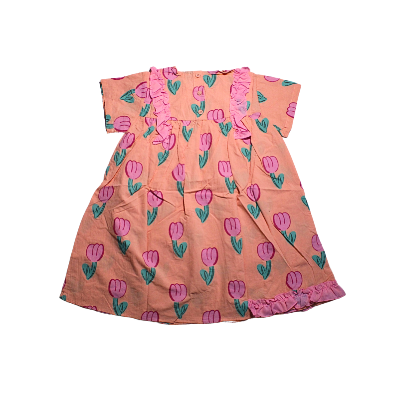 VESTIDO ESTAMPADO DE TULIPAN