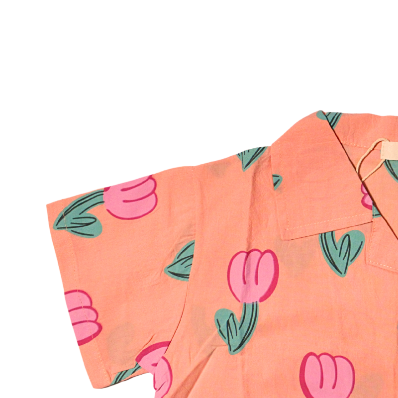 SET ESTAMPADO DE TULIPAN
