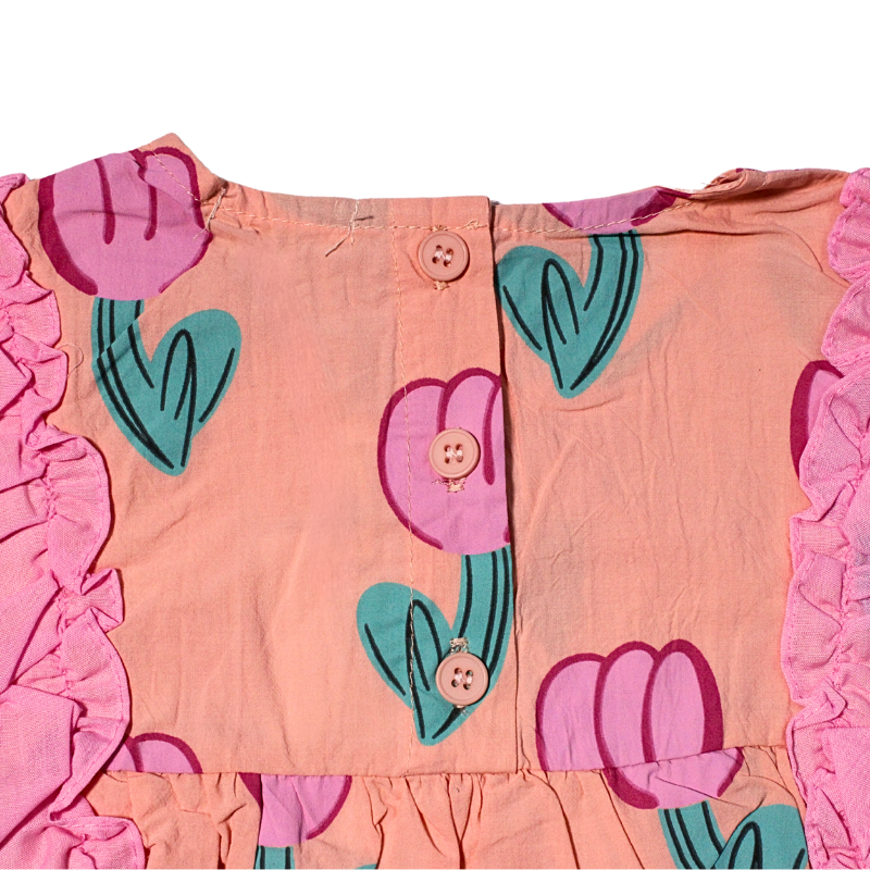 VESTIDO ESTAMPADO DE TULIPAN