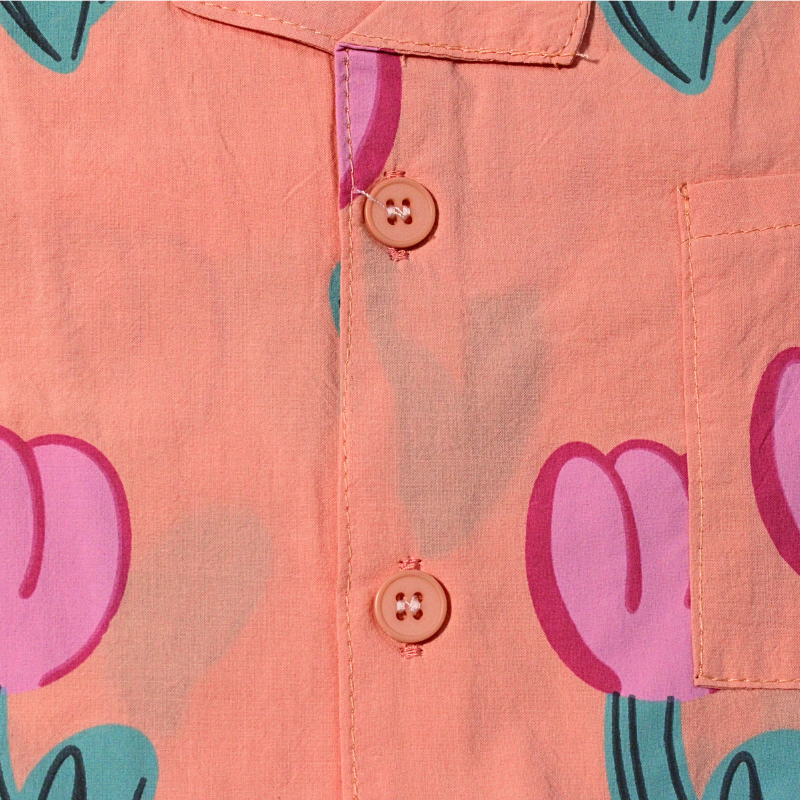 SET ESTAMPADO DE TULIPAN