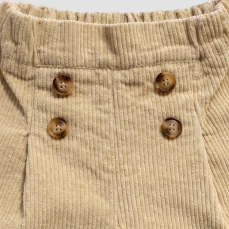 Short Pana con Botones Delanteros