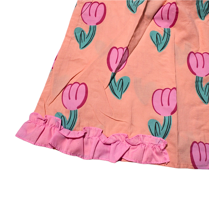 VESTIDO ESTAMPADO DE TULIPAN