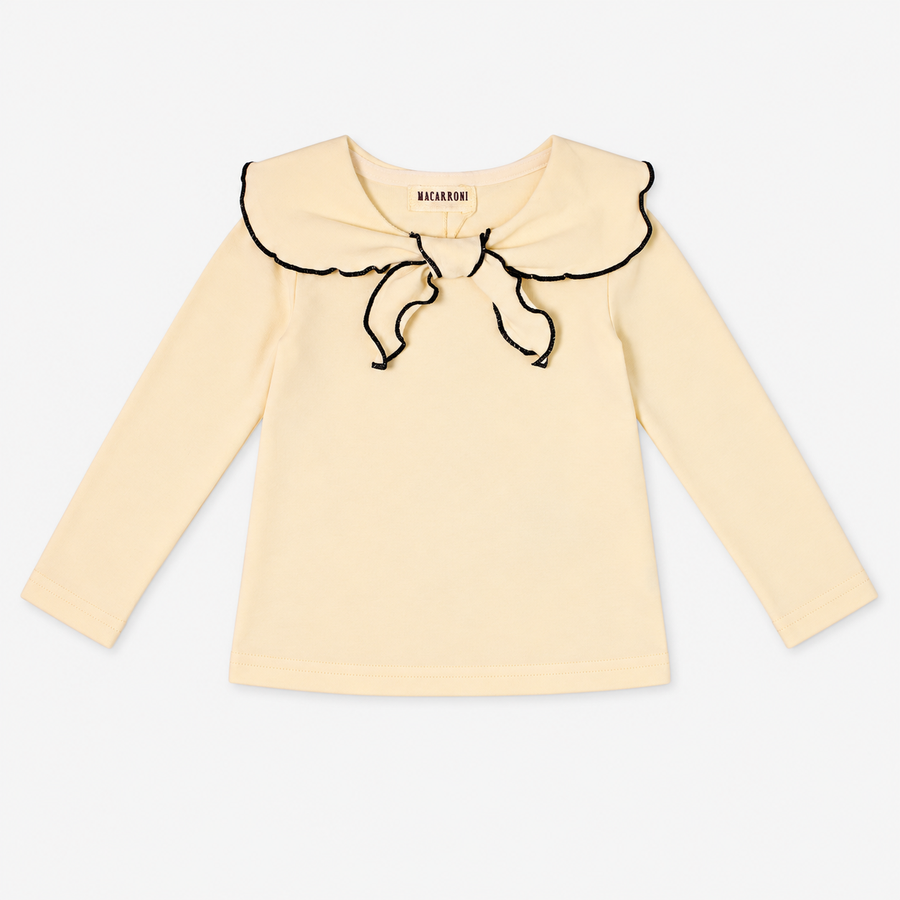 Blusa Manga Larga Cuello Cruzado