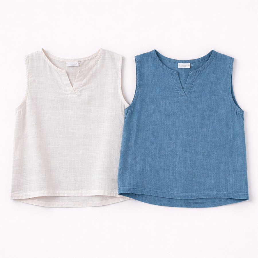 Playera Muselina Sin Mangas