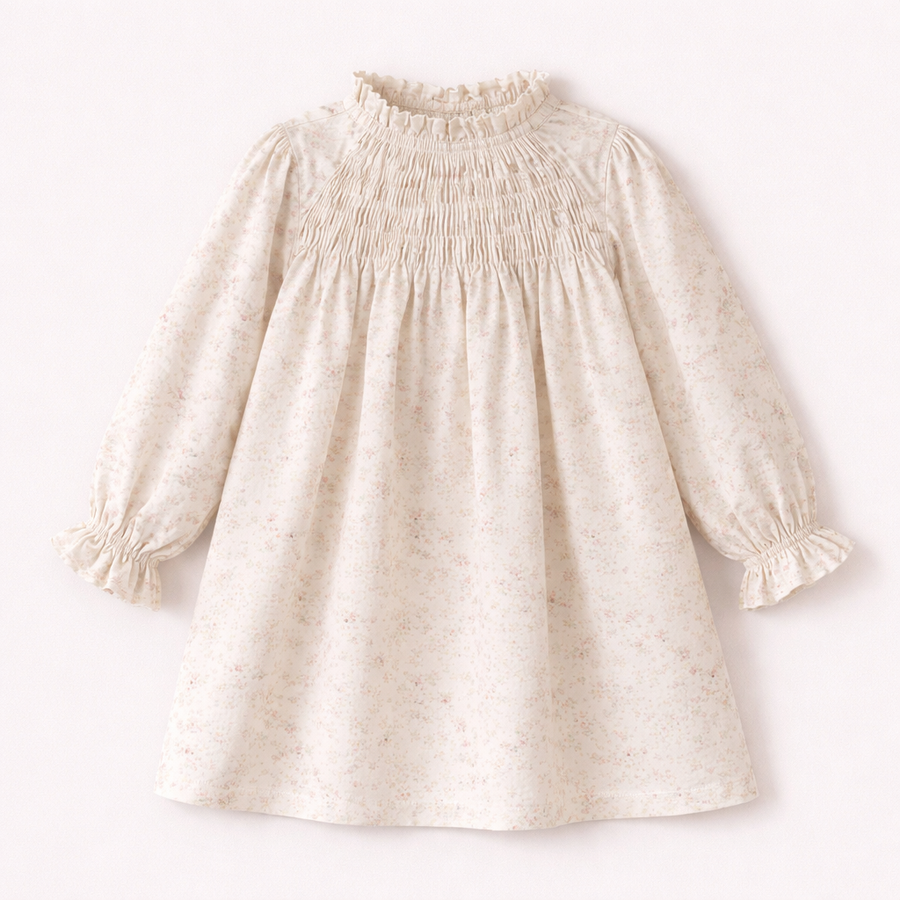 Vestido con Cuello Drapeado