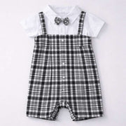 Pelele Cuadros con Moño