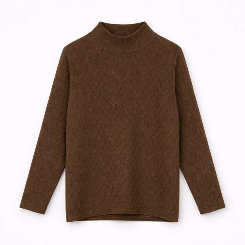 Playera Manga Larga y Cuello Alto