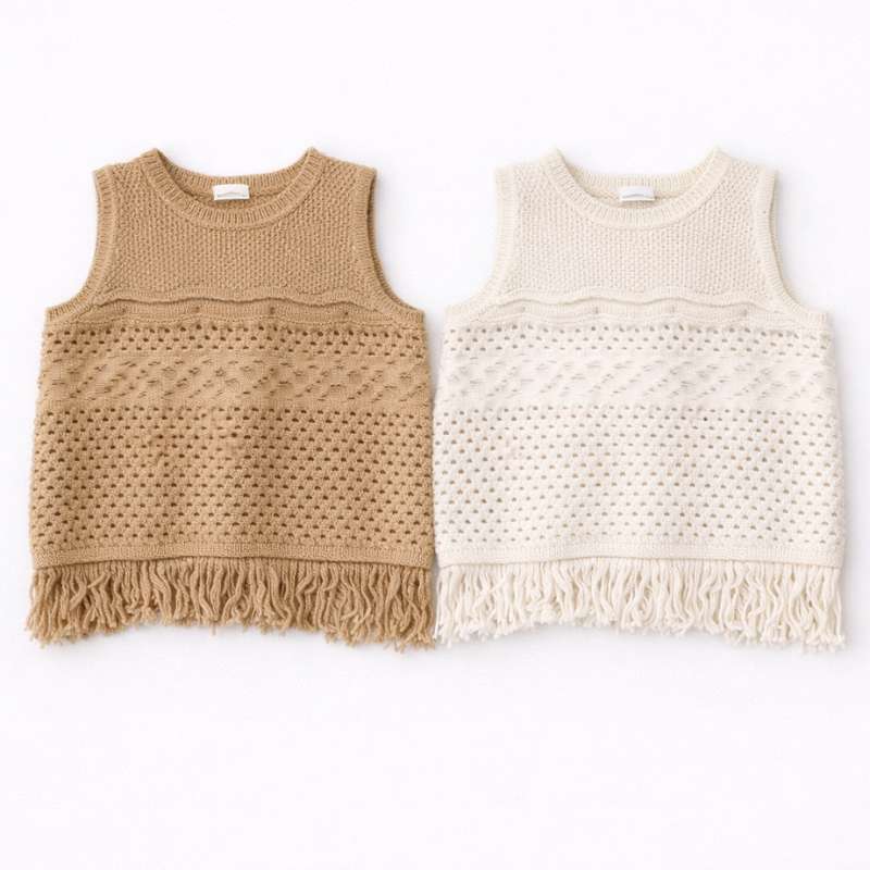 Chaleco Tejido Tiras