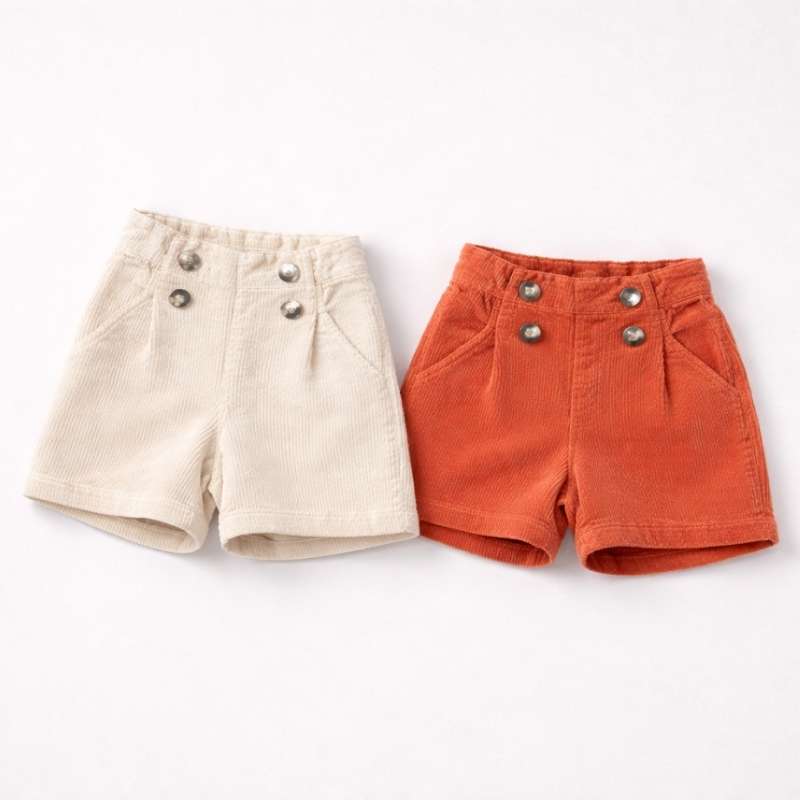 Short Pana con Botones Delanteros