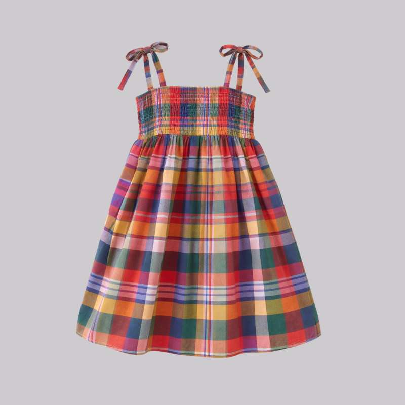 Vestido Colorido de Cuadros