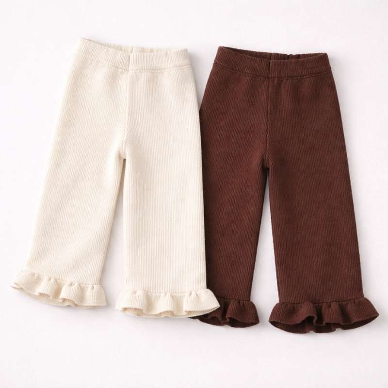 Pantalón Ancho con Volantes