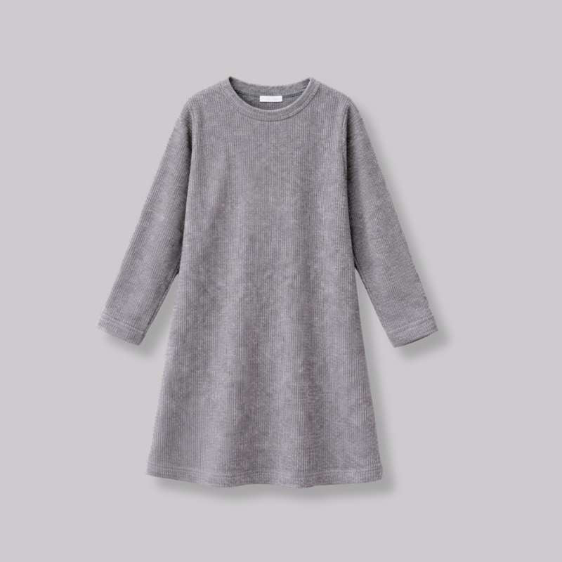 Vestido Flojo de Manga Larga