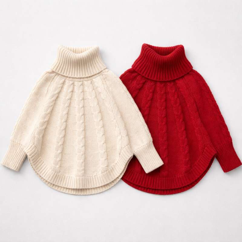 Capa Loreto Tejida Cuello Alto