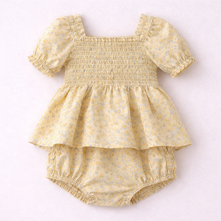 Pelele Manga Bombacha Drapeado